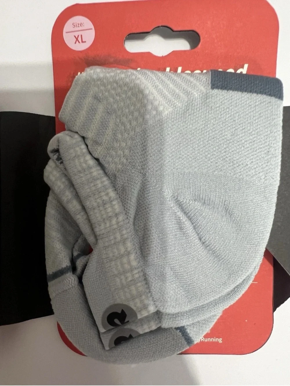 NWT Rockay Accelerate Running Socks XL Light Blue Ankle No-Show
